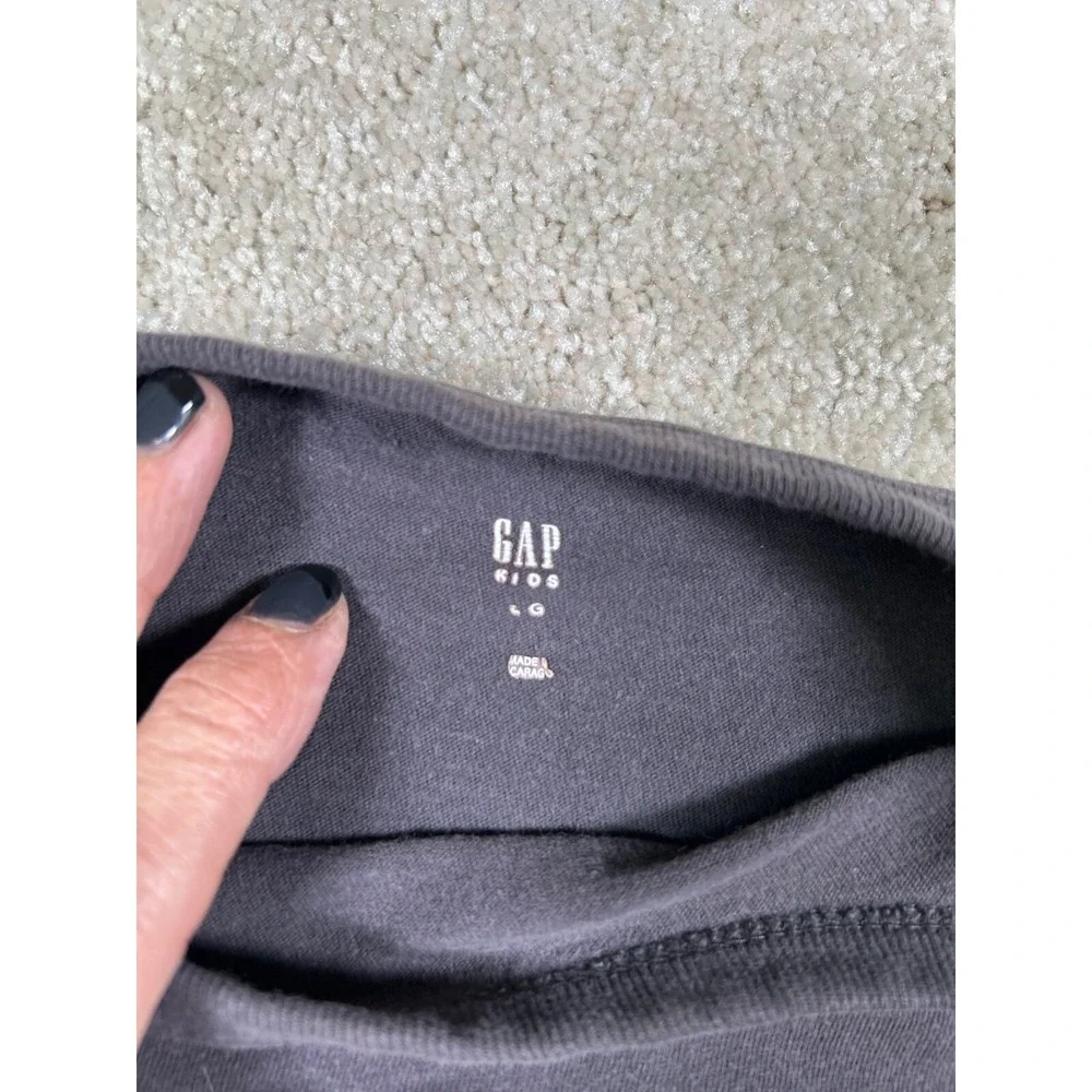 Gap Kids Size‎ L Gray Car Tshirt
